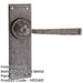 Rustic Pewter Door Handle with Latchplate Unique Home Decor Interior Lever Backplate-1