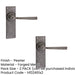 PACK Rustic Pewter Door Handle with Latchplate Unique Home Decor Interior Lever Backplate (1)-1