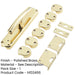 Premium Polished Brass Espagnolette Bolts Enhanced Security Door Lock-1