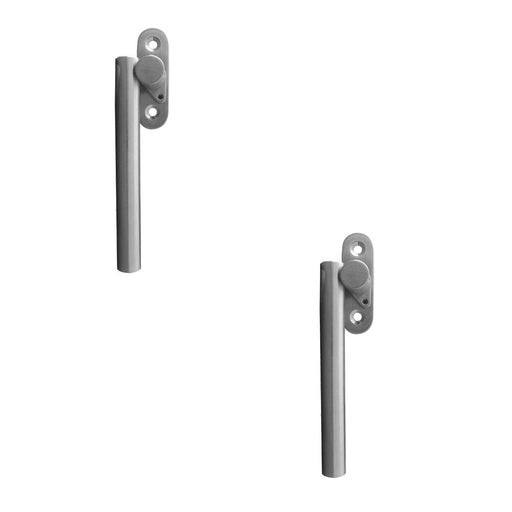 PACK Durable Satin Stainless Steel Locking Espagnolette Window Fasteners 120mm