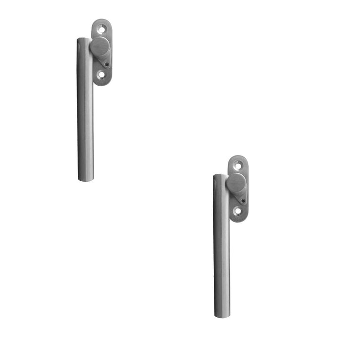 PACK Durable Satin Stainless Steel Locking Espagnolette Window Fasteners 120mm
