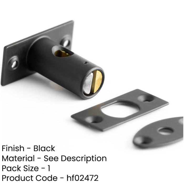Heavy-Duty Mortice Rackbolt 61mm with 28mm Backset Sleek Black Finish Security Bolt-1