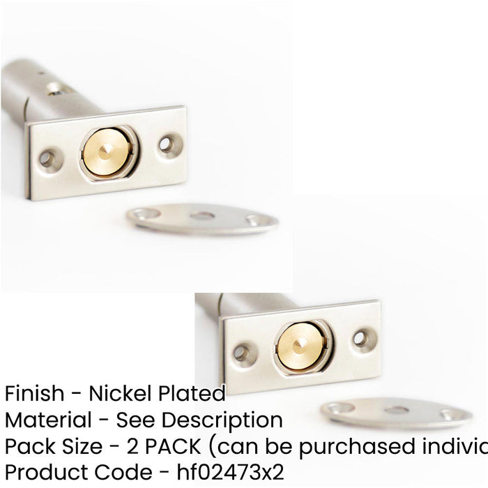 PACK Durable Mortice Rackbolt 61mm 62mm with 28mm Backset Nickel Finish Enhanced Security Security Bolt-1
