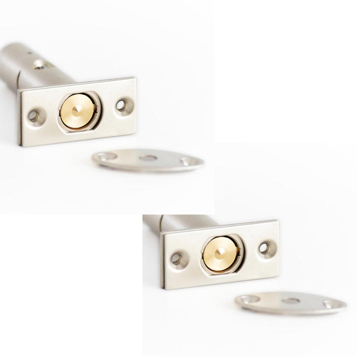 PACK Durable Mortice Rackbolt 61mm 62mm with 28mm Backset Nickel Finish Enhanced Security Security Bolt