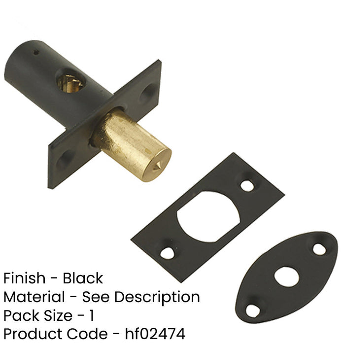 Mortice Rackbolt 36mm with 14mm Backset Sleek Black Finish Enhanced Security Security Bolt-1