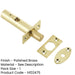Premium Mortice Rackbolt 61mm Enhanced Security with Polished Brass Finish Security Bolt-1