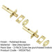 PACK Premium Mortice Rackbolt 61mm Enhanced Security with Polished Brass Finish Security Bolt-1