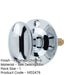 Polished Chrome Turns 50mm Mortice Rackbolts Essential Locking Mechanism Security Bolt-1