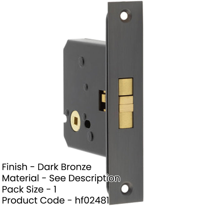 Durable Dark Bronze Sliding Door Bathroom Lock Ultimate Privacy Door Lock-1