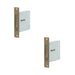 PACK Antique Brass Sliding Door Edge Pull Stylish Functional Hardware