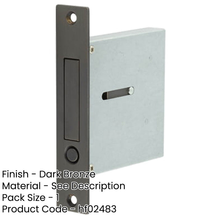 Elegant Dark Bronze Sliding Door Edge Pull Modern Homes-1