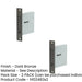 PACK Elegant Dark Bronze Sliding Door Edge Pull Modern Homes-1