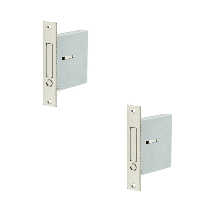 PACK Sleek Polished Chrome Sliding Door Edge Pull Modern Spaces