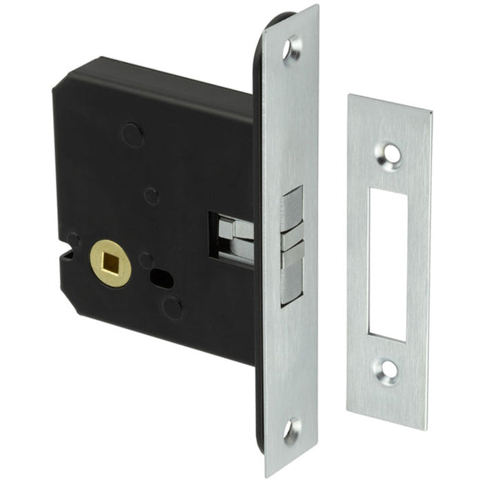Satin Chrome Mortice Lock Sliding Bathroom Doors Door Lock