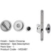 Premium Satin Chrome Bathroom Lock with Circular Furniture 35-38mm Doors Door Lock-1
