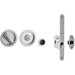 Premium Satin Chrome Bathroom Lock with Circular Furniture 35-38mm Doors Door Lock