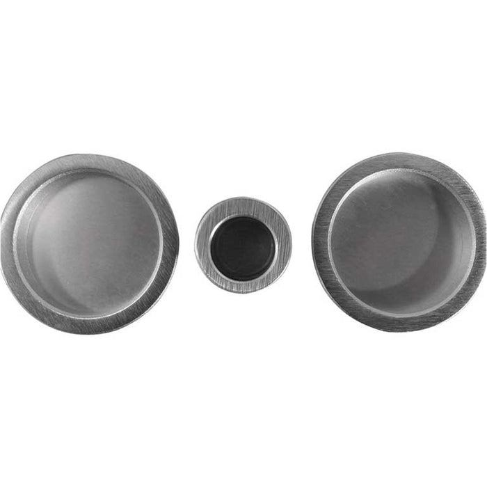 High-Quality Circular Flush Pull Kits Elegant Satin Chrome Finish