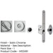 Premium Satin Chrome Bathroom Lock with Square Furniture 35-38mm Doors Door Lock-1