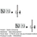 PACK Premium Satin Chrome Bathroom Lock with Square Furniture 35-38mm Doors Door Lock-1