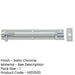 High-Quality Satin Chrome Brass Necked Barrel Bolts 75x25mm Enhanced Security Door Bolt-1