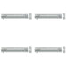 PACK High-Quality Satin Chrome Brass Necked Barrel Bolts 100x25mm Enhanced Security Door Bolt
