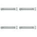 PACK Premium Brass Necked Barrel Bolts 150x25mm Satin Chrome Enhanced Security Door Bolt