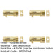 PACK Premium Brass Heavy Necked Barrel Bolts Enhanced Security 100x38mm Door Bolt-1