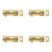 PACK Premium Brass Heavy Necked Barrel Bolts Enhanced Security 100x38mm Door Bolt