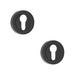 PACK Durable 50mm Black Euro Profile Escutcheon Fire Doors Hole Cover (1)