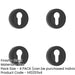 PACK Durable 50mm Black Euro Profile Escutcheon Fire Doors Hole Cover-1