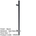 Durable 600mm Matt Black Bolt Through Pull Handle Door Handle-1