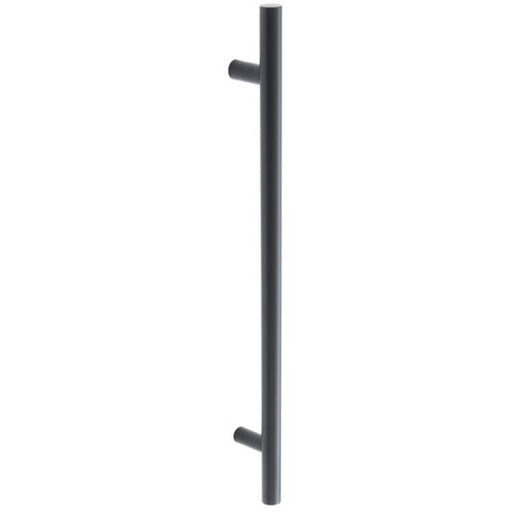 Durable 600mm Matt Black Bolt Through Pull Handle Door Handle