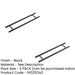 PACK Matt Black Back Back Pull Handle 600mm Stylish Durable Door Handle (1)-1