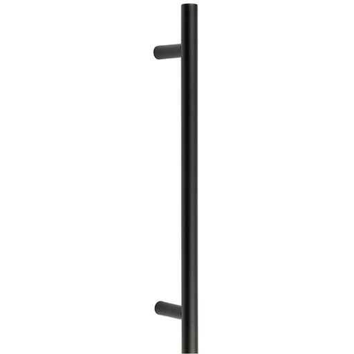 Durable Black Pull Handle 400x19mm Easy Grip Installation Door Handle