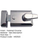Premium 90mm Polished Chrome Night Latches Enhanced Security Bolt Latch-1