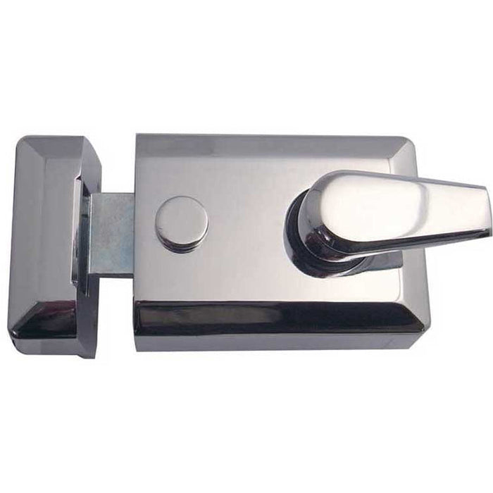 Premium 90mm Polished Chrome Night Latches Enhanced Security Bolt Latch