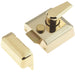 Premium 66mm Polished Brass Narrow Stile Night Latches Secure Locking Bolt Latch