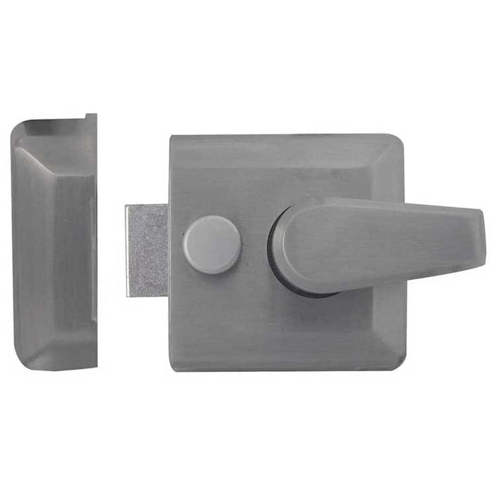 Premium Satin Chrome Narrow Stile Night Latches 66mm Security Solution Bolt Latch