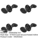 PACK Antique Oval Black Door Knob Vintage Charm-1