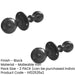 PACK Elegant Antique Ball Knob Black 46mm Diameter (1)-1