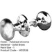 Elegant Mushroom Door Knob Polished Chrome 50mm Design-1