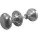 Elegant 50mm Satin Chrome Mushroom Door Knob Timeless Style