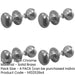 PACK Elegant 50mm Satin Chrome Mushroom Door Knob Timeless Style-1