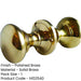 Elegant Polished Brass Oval Door Knob Sophisticated Interiors-1