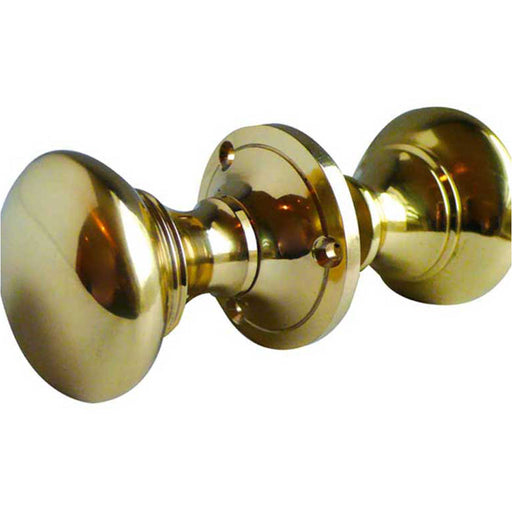 Elegant Polished Brass Oval Door Knob Sophisticated Interiors