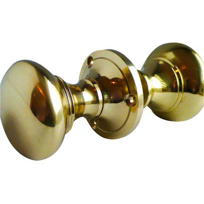 Elegant Polished Brass Oval Door Knob Sophisticated Interiors