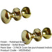 PACK Elegant Polished Brass Oval Door Knob Sophisticated Interiors (1)-1