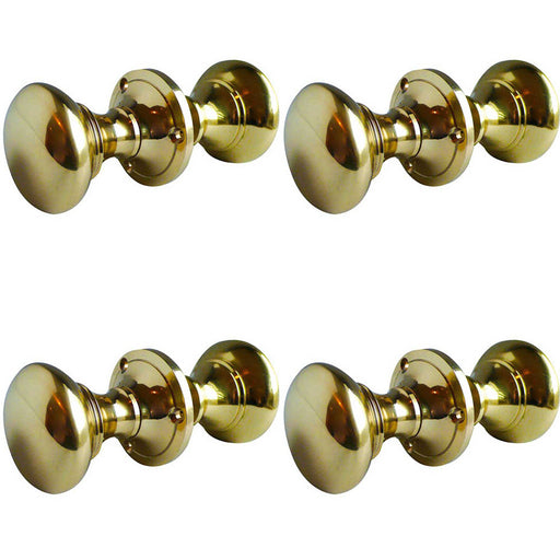 PACK Elegant Polished Brass Oval Door Knob Sophisticated Interiors