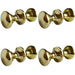 PACK Elegant Polished Brass Oval Door Knob Sophisticated Interiors