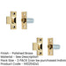 PACK Premium Adjustable Rollerbolt Catches with Polished Brass Finish 36mm (1)-1